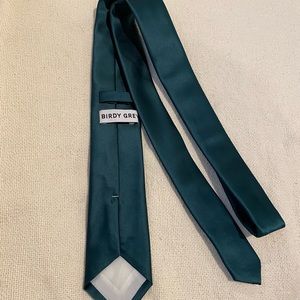 Emerald Birdy Grey Necktie
